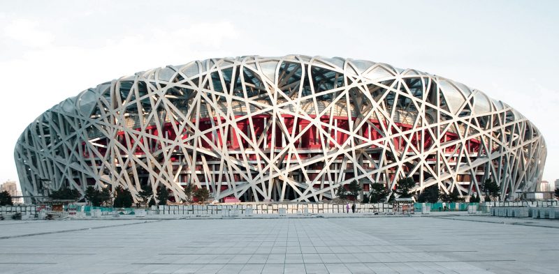 China, Peking, 15.12.2007, Olympistadion Architekt: Herzog de Meuron, Baujahr 2004-2008, [©(c)Julia Jungfer, artur architekturbilder agentur, Tel. +49 201 89 09 390, info@arturimages.com; Veroeffentlichung nur gegen Honorar, Urhebervermerk und Beleg / permission required for reproduction, mention of copyright, complimentary copy; Bankverbindung / bank account and sorting code: Postbank Koeln, Konto 3582 05 03, BLZ 370 100 50; IBAN: DE 63 3701 0050 0035 8205 03, BIC: PBNKDEFF, U.St.ID / V.A.T.: DE 811 983 492